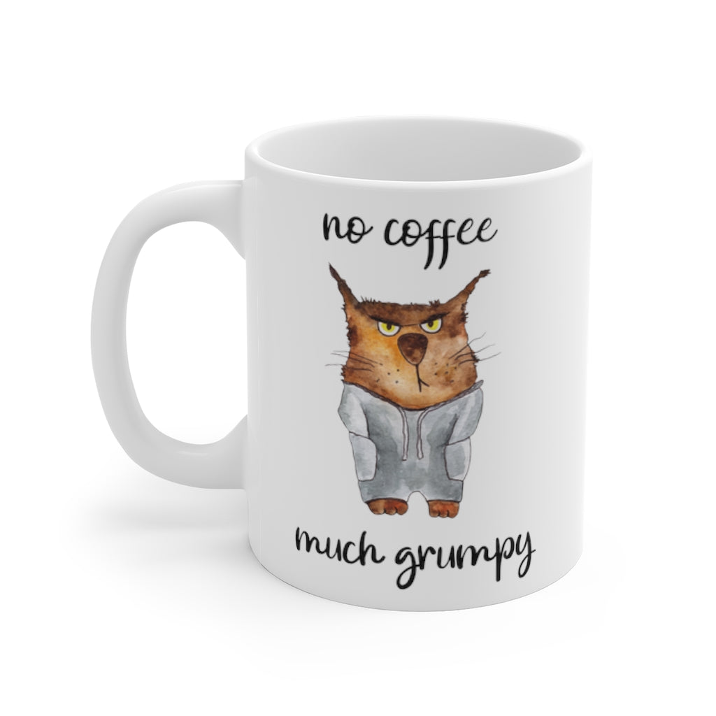 Cat Mug 11oz - No Coffee Much Grumpy
