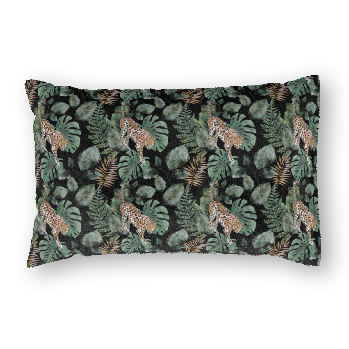 Cat Pillow Bed - Jungle Vibes Napping Lounge (Black)