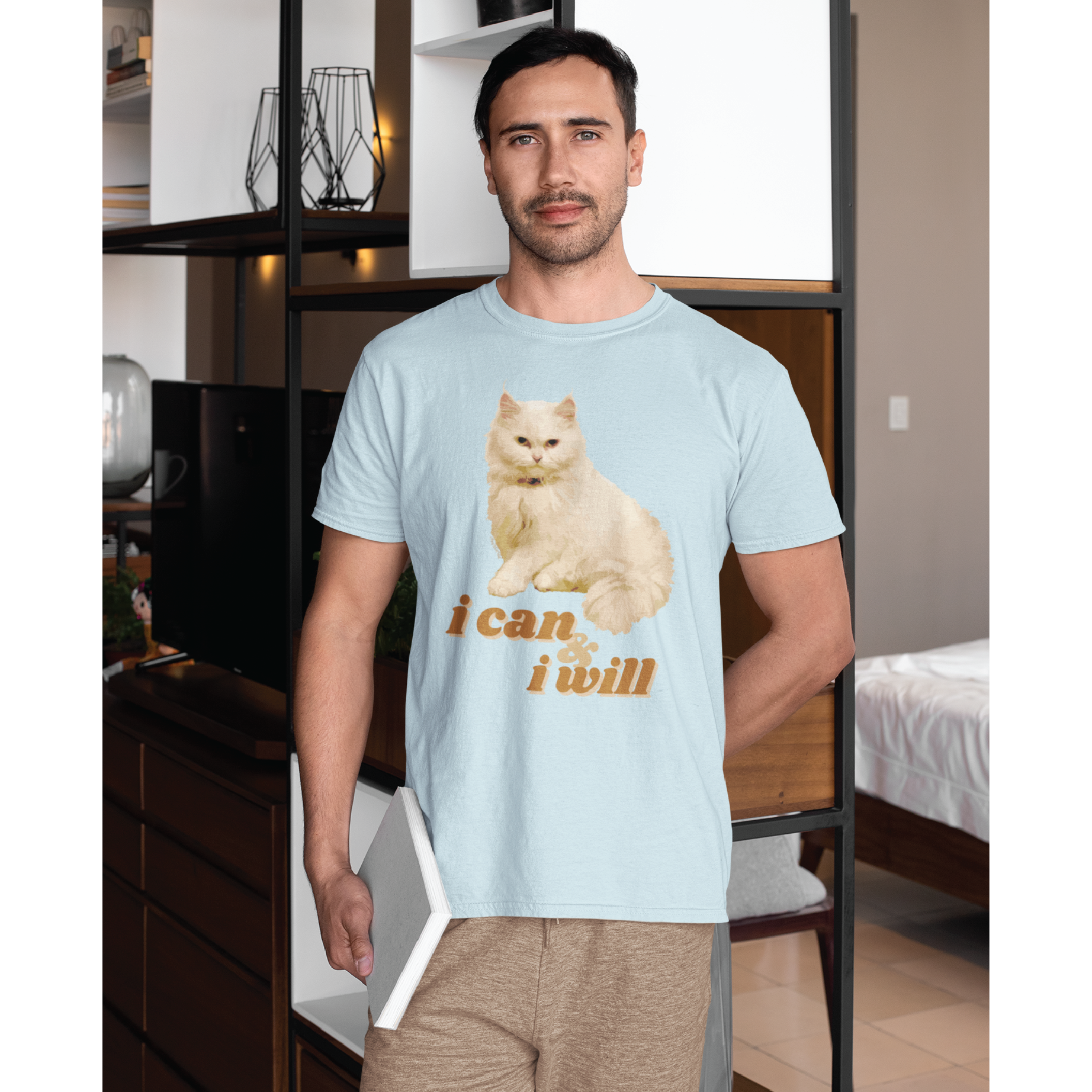 Cat T-shirt - I Can & I Will (by Coco The Unceremonious Cat)